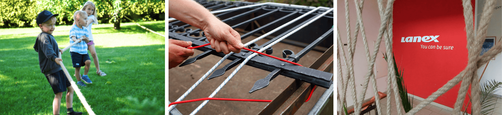 Lano, špagát, šňůrka, provaz, šňůra, motouz pro zahradu, dílnu a domácnost.